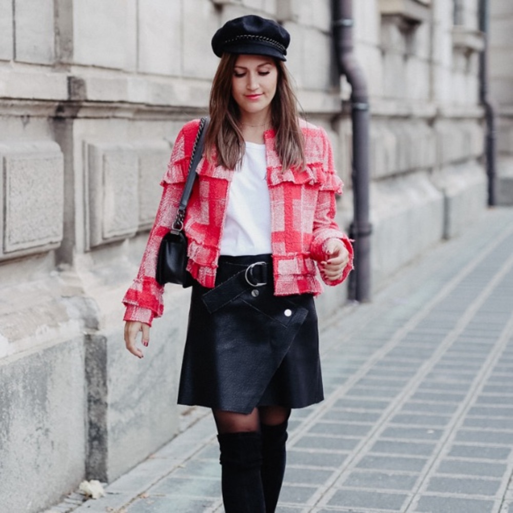 CHANEL VIBES 😍 JACK by BB Dakota Plaid Tweed Blazer/Cardigan